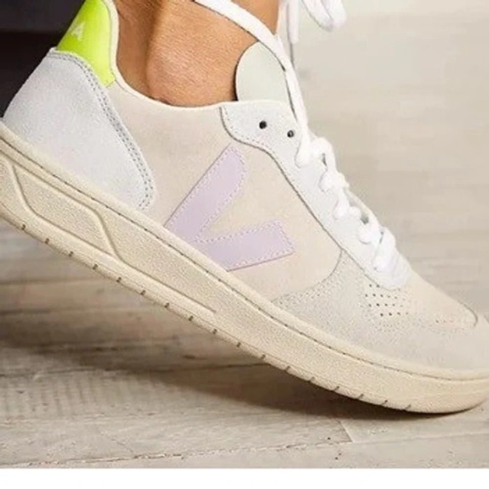 Veja V-10 Suede Multicolor Sable Sneakers Lifestyle Casual Laces Size 11 Low Top - Picture 1 of 16